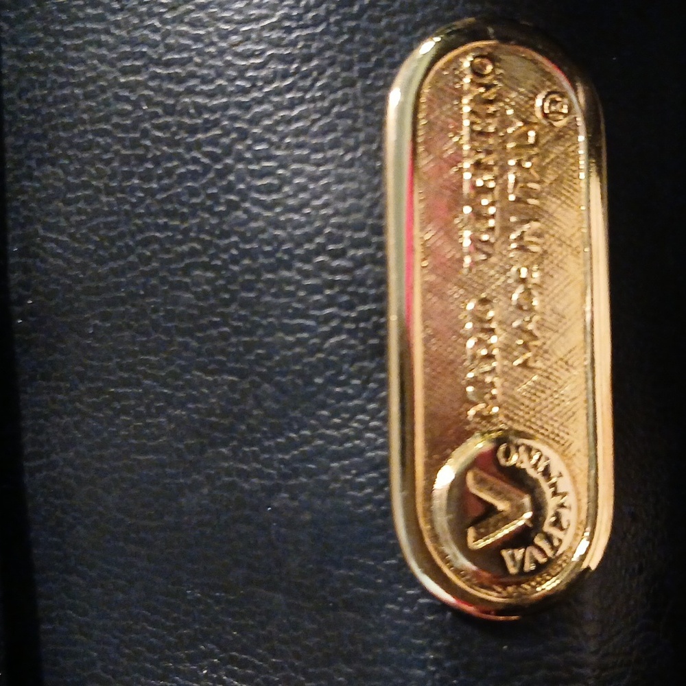 Valentino Black Clutch with Gold Accents - Picture 8 of 9